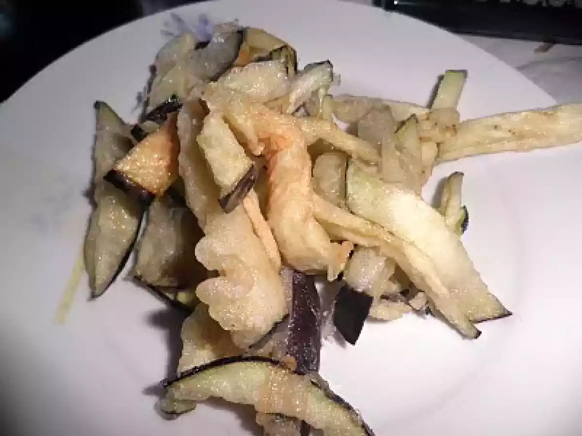 Tempura de berenjena