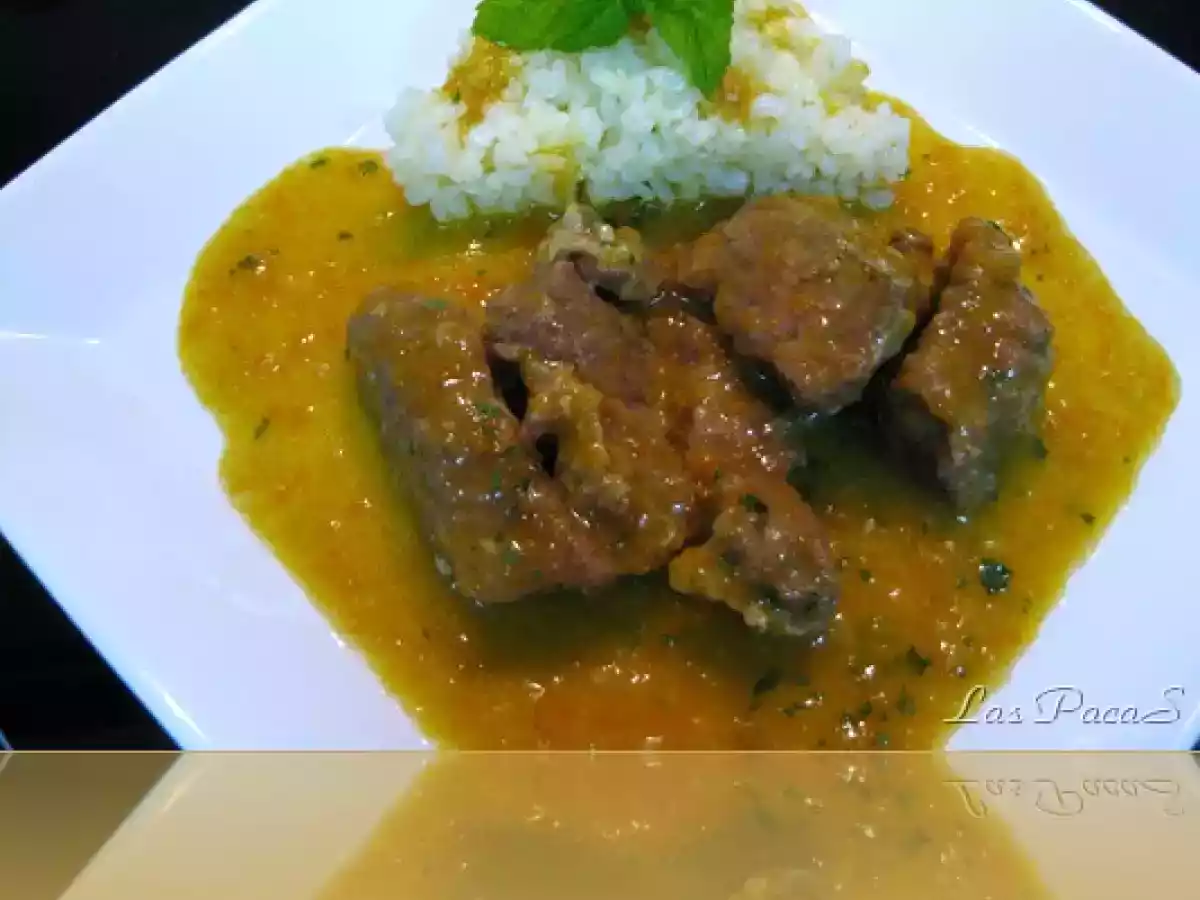 Ternera con salsa de cerveza negra (Thermomix) y (FC)