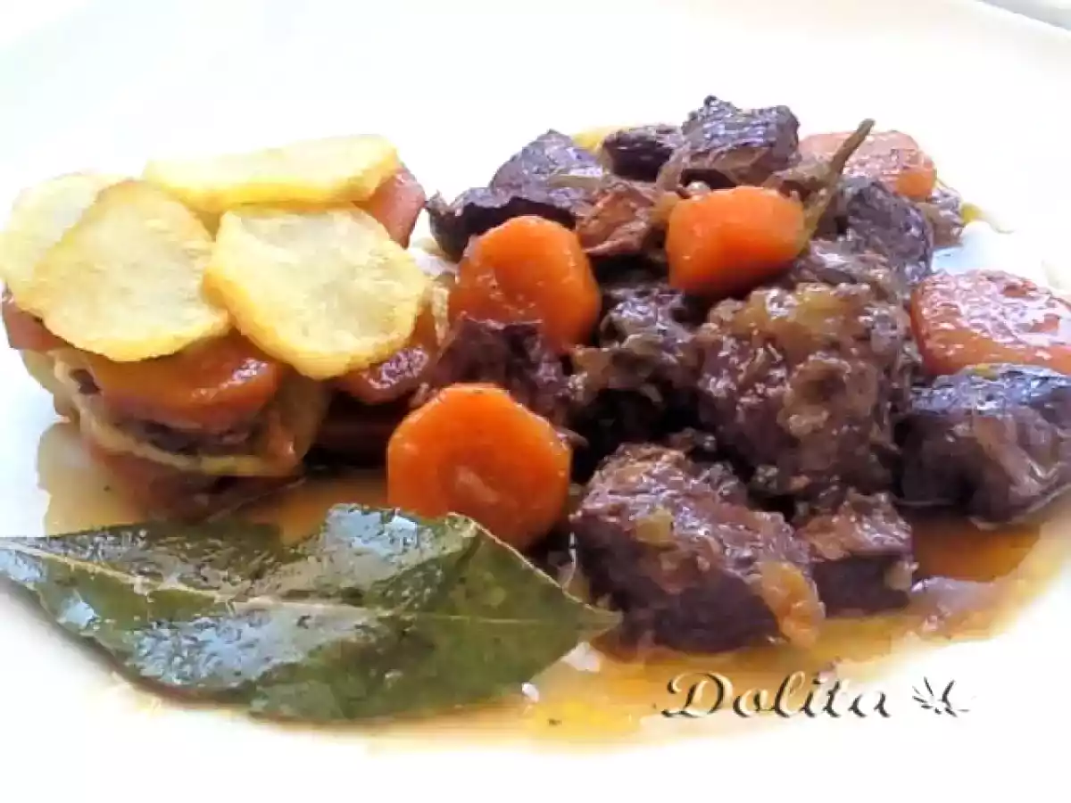 Ternera en salsa al vino tinto