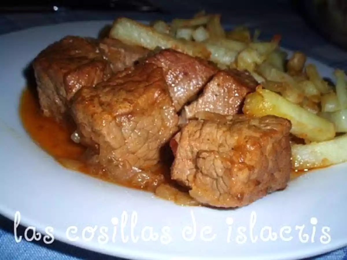 Ternera guisada sidrería asturiana