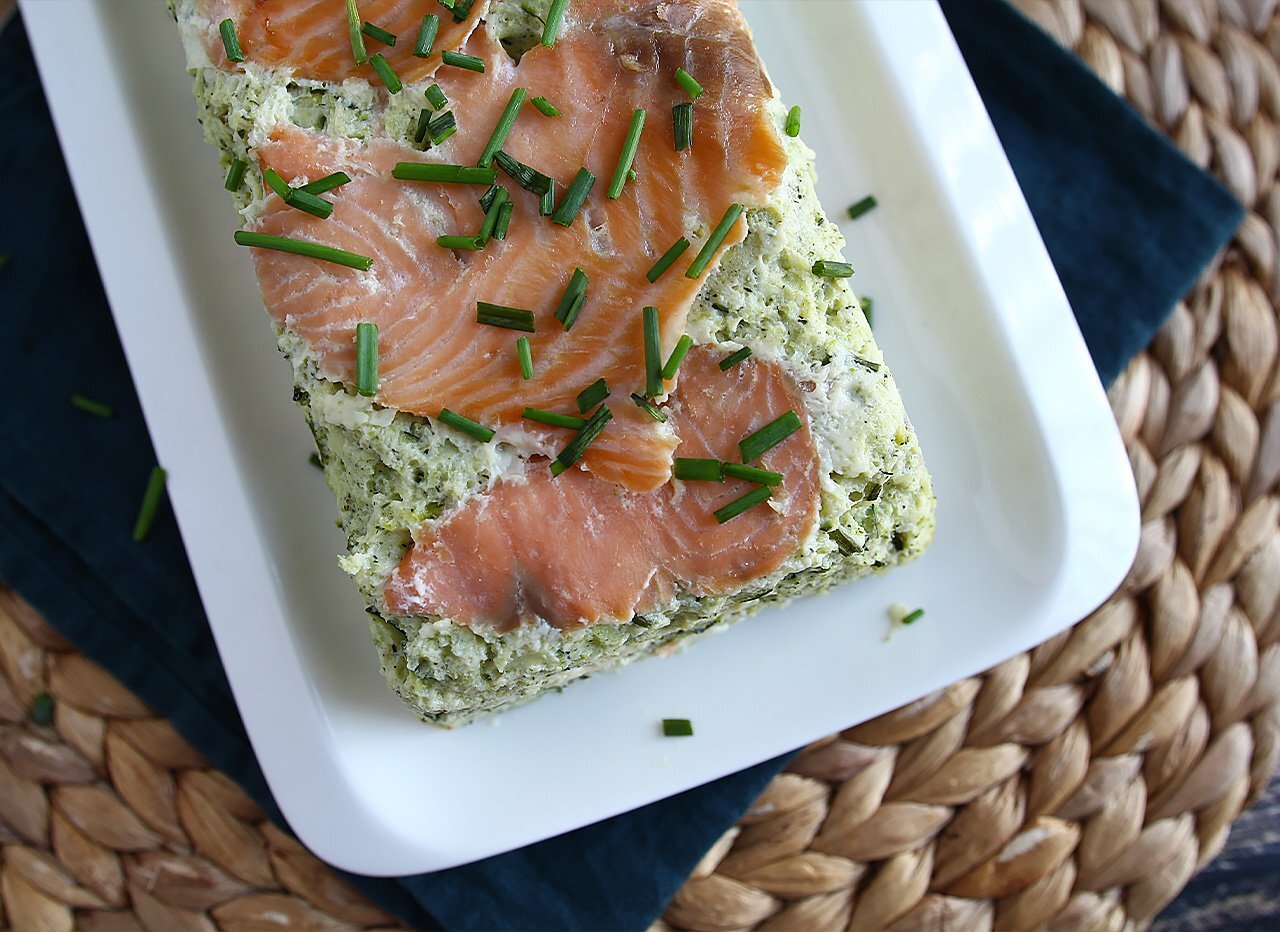Terrina de calabacín y salmón ahumado Receta Petitchef