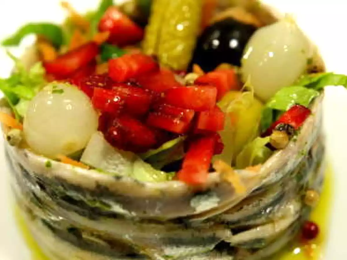 Tian de boquerones en vinagre y fresas - foto 3