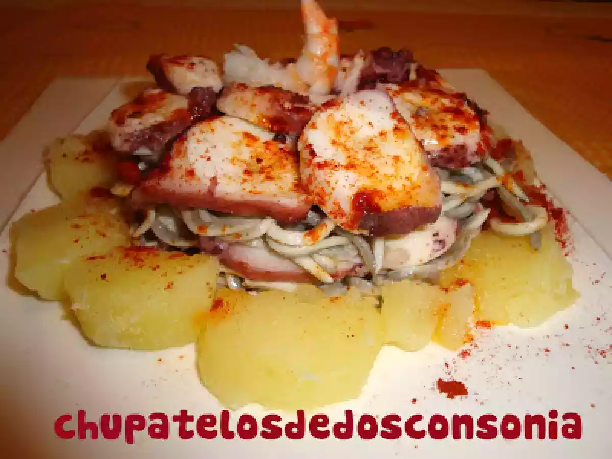 Timbal de gulas y pulpo a la gallega - foto 4