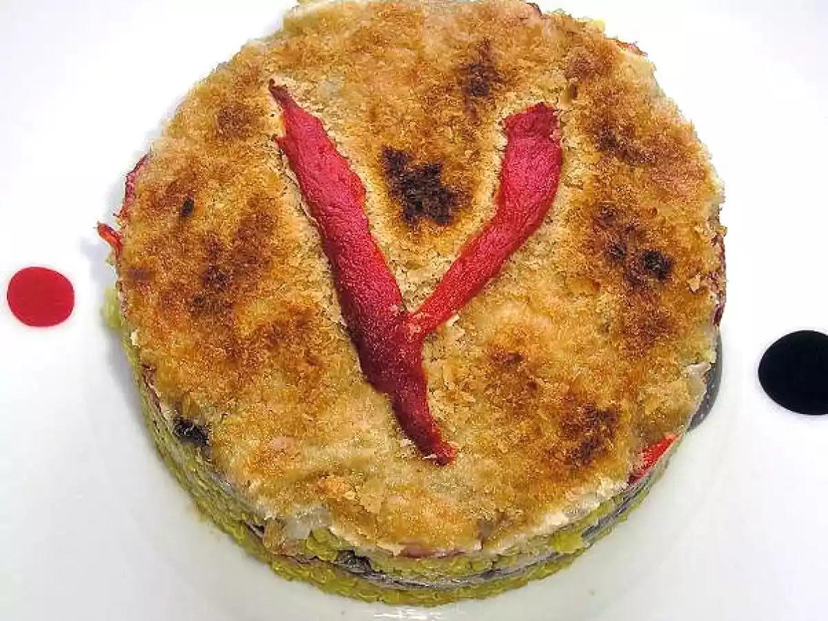 Timbal de quinoa gratinado