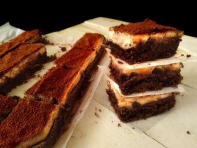 Tiramisú + Brownie + Cheesecake, tres en uno {Dulce vegano y sin gluten}