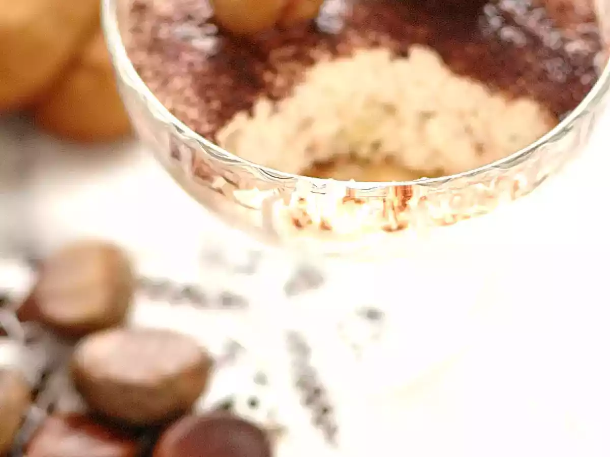 Tiramisú de castañas
