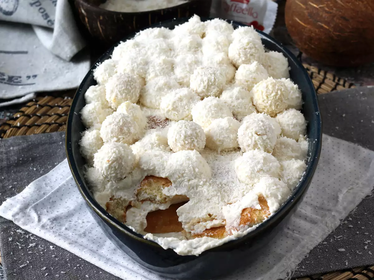 Tiramisú Raffaello, el postre en forma de nube - foto 6
