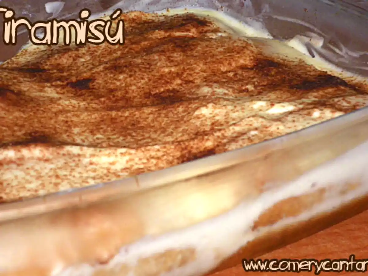 Tiramisú (sin huevo)