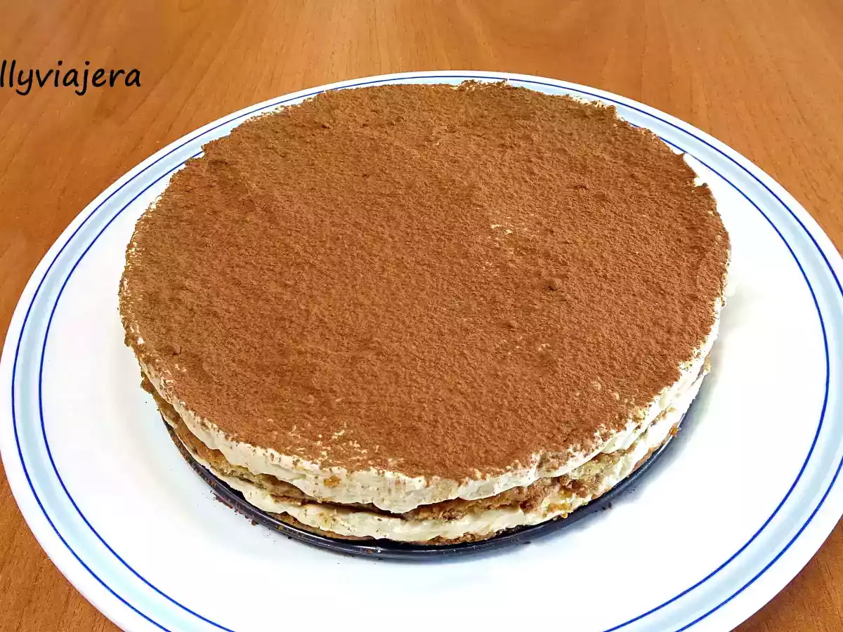 Tiramisú sin huevos en 10 minutos