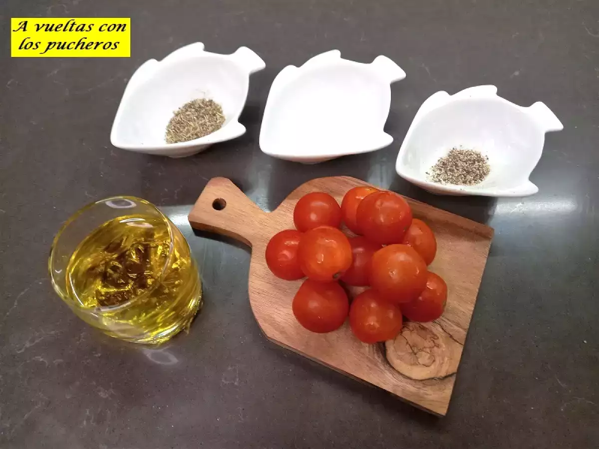 Tomates cherrys asados - microondas - foto 2