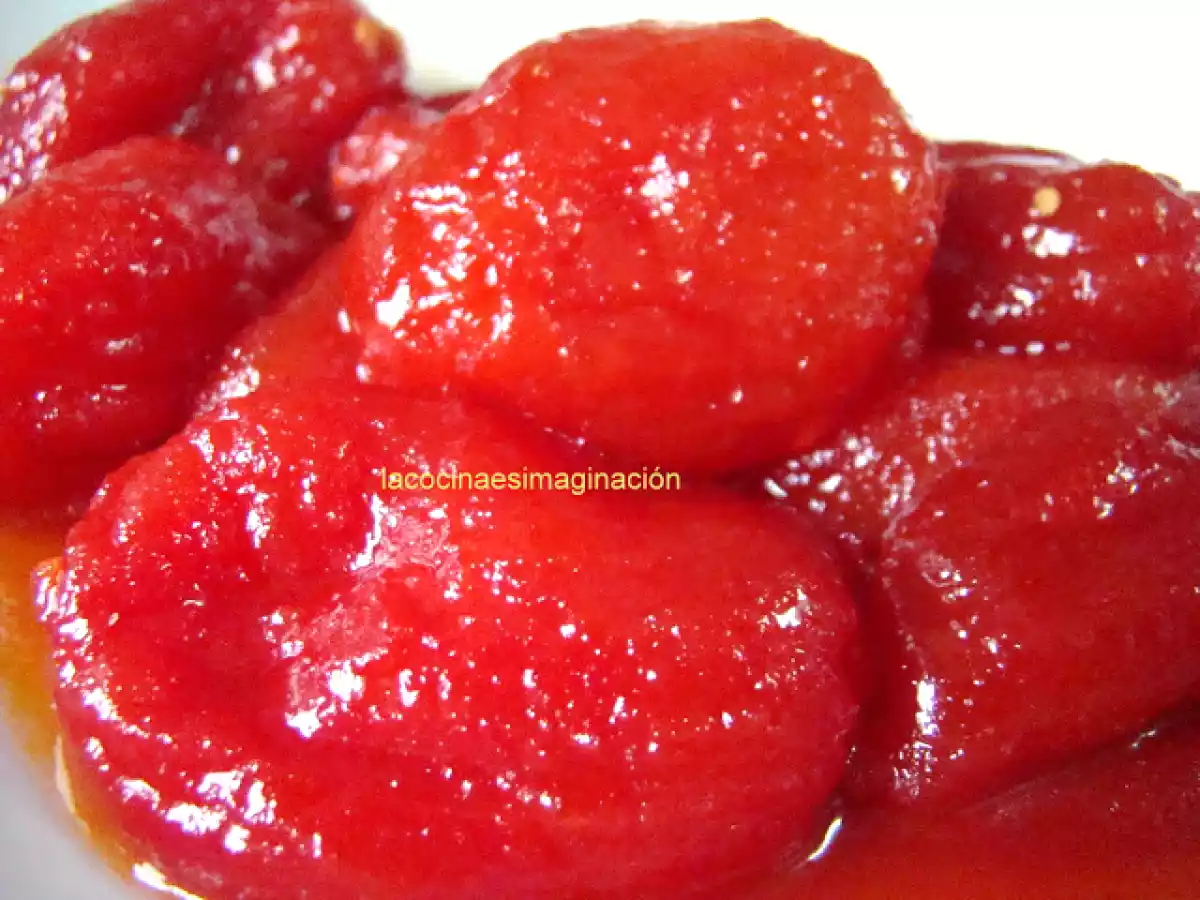 Tomates pera caramelizados (tomates piové)