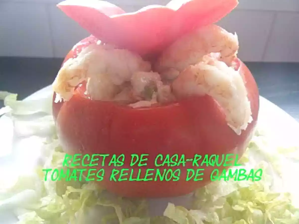 TOMATES RELLENOS DE GAMBAS