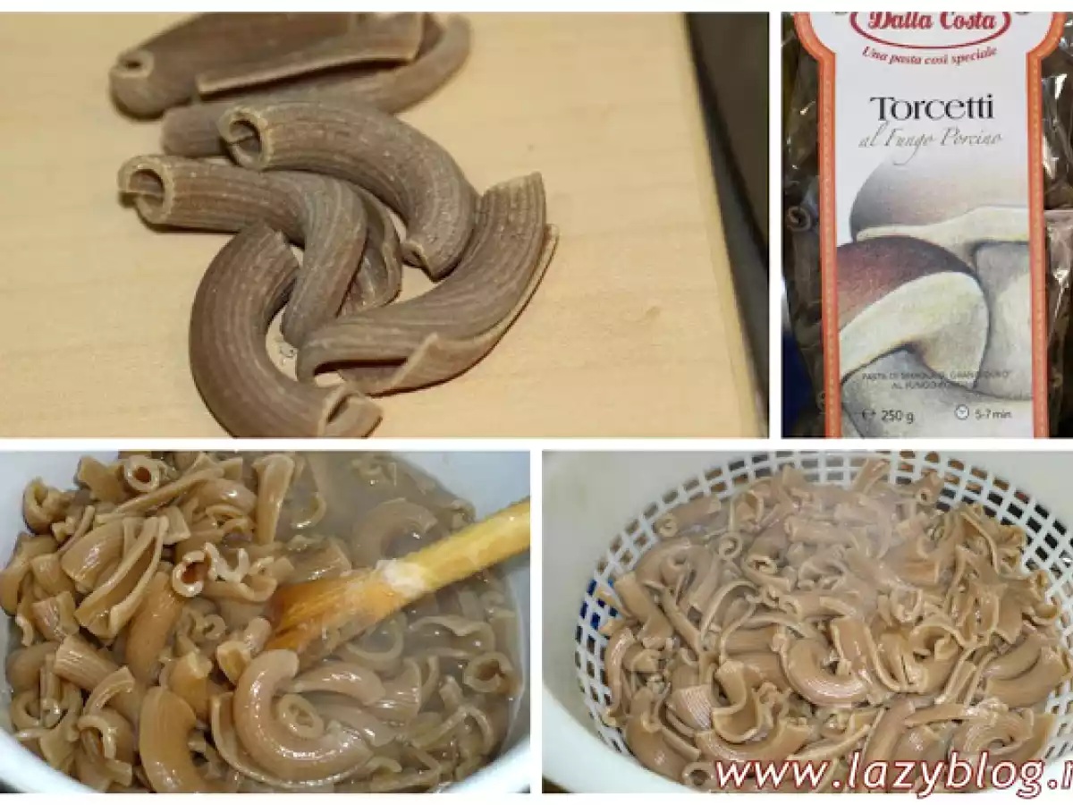 Torcetti con hongos. Receta de pasta - foto 2