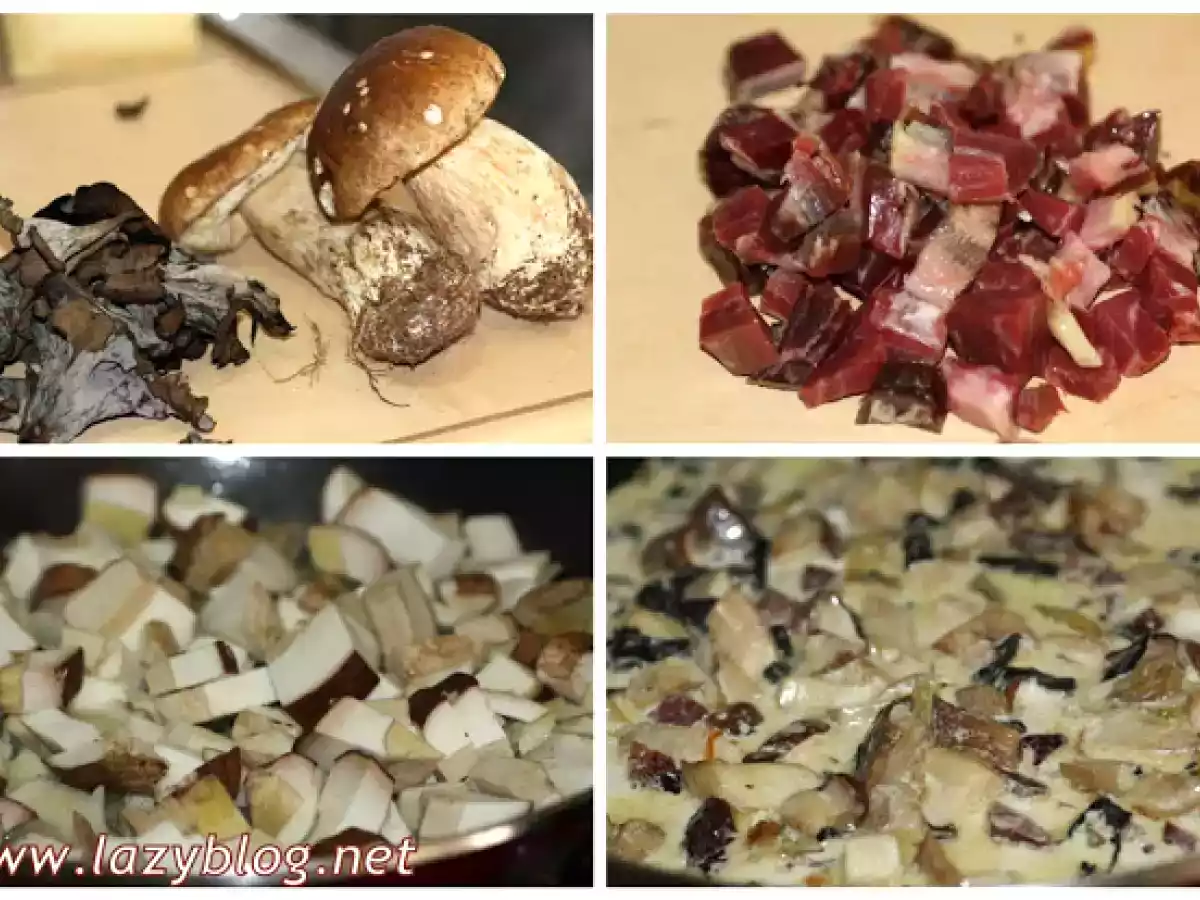 Torcetti con hongos. Receta de pasta - foto 3