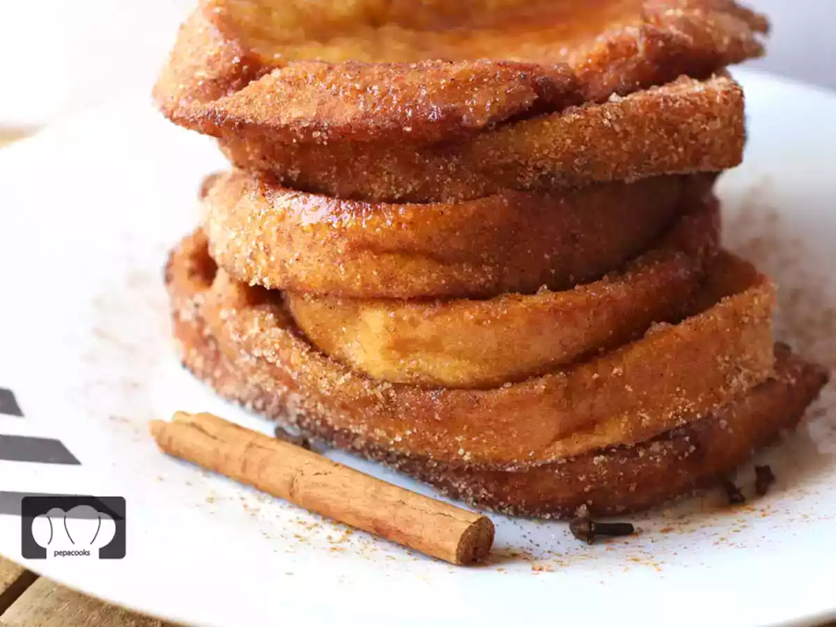 Torrijas caseras con amaretto para cuaresma