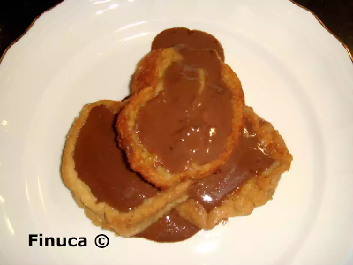 Torrijas con chocolate navidad