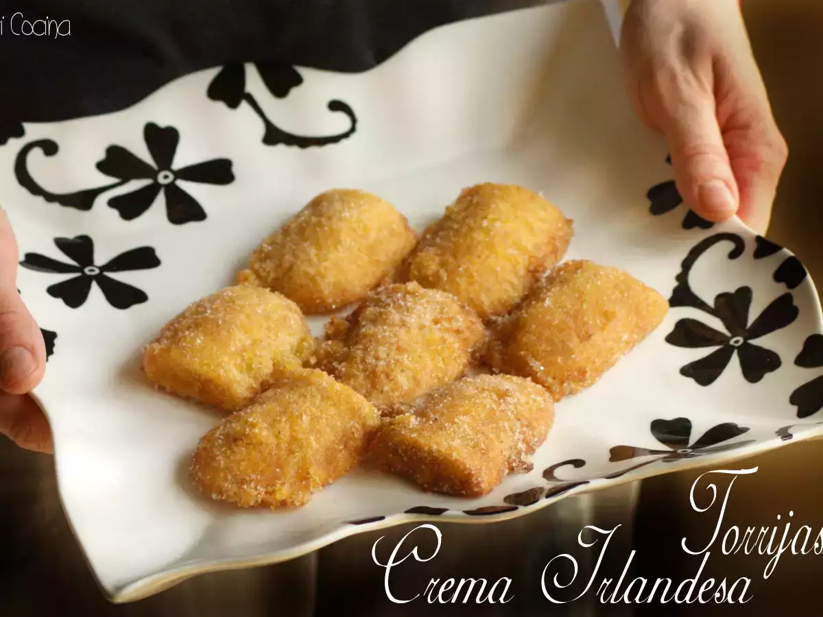 Torrijas de crema irlandesa