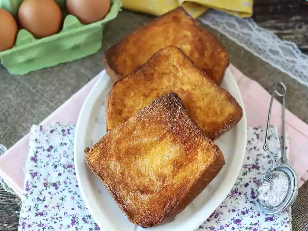 Torrijas en freidora de aire de pan brioche, tradición sin complicaciones - foto 6