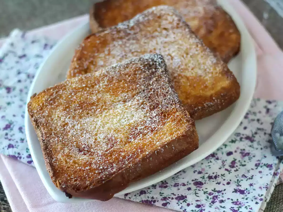 Torrijas en freidora de aire de pan brioche, tradición sin complicaciones - foto 7