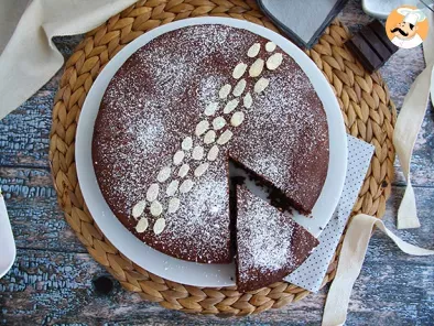 Torta caprese (Bizcocho de chocolate y almendra), foto 1