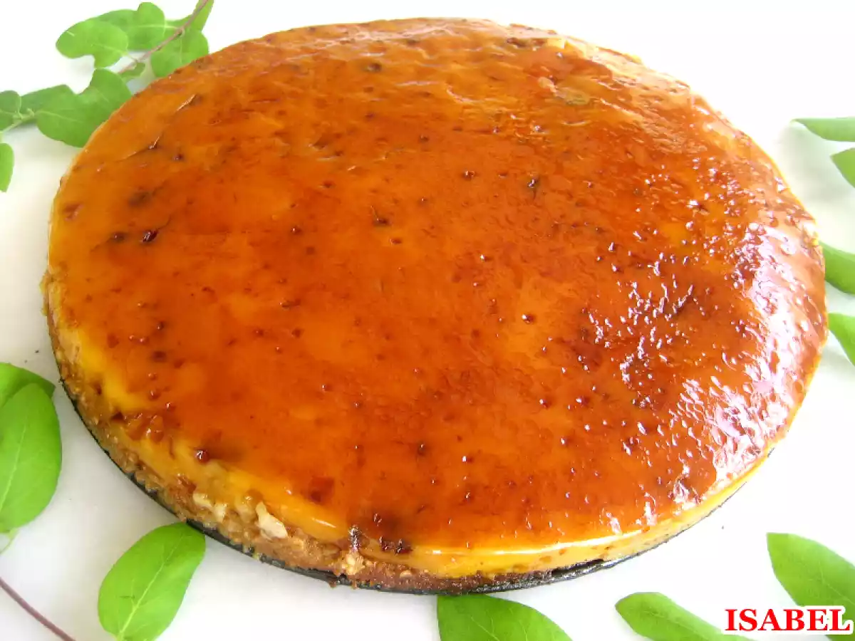 Torta de almendras con tocinillo de cielo