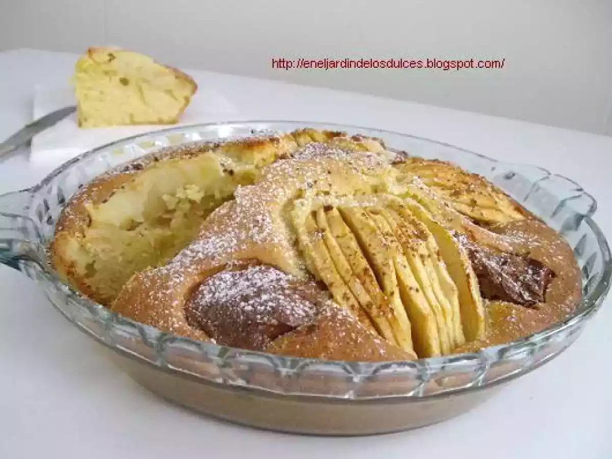 Torta de manzana y dulce de leche