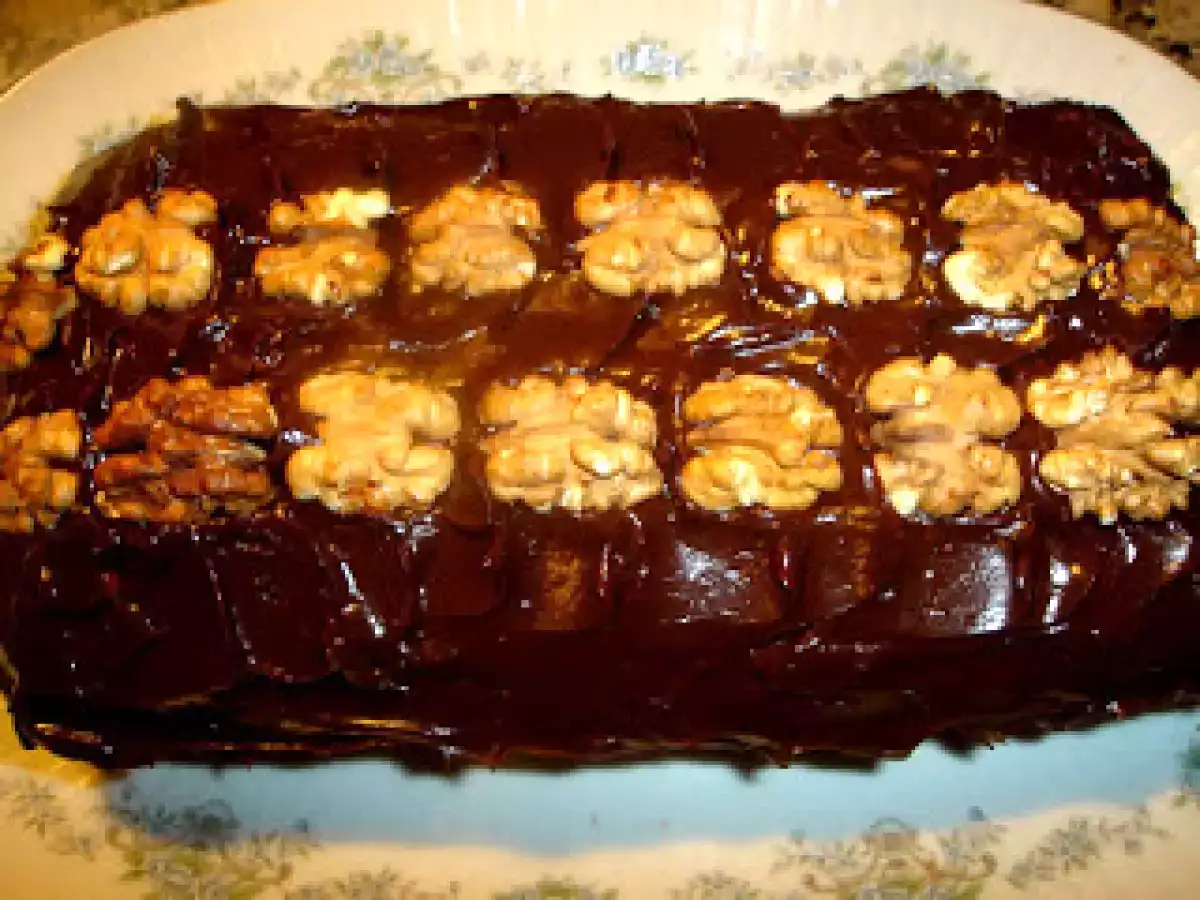 Torta de nuez y chocolate blanco/negro - foto 2