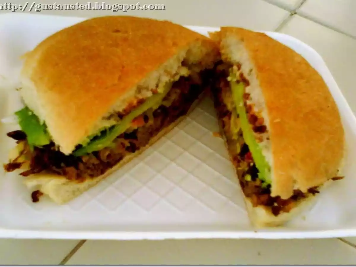 TORTA DE TERNERA DE LA REFRESQUERÍA EL GLOBITO TAMPICO TAMAULIPAS