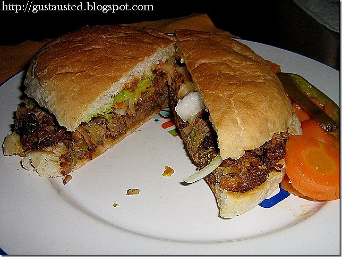 Torta de ternera de la refresquería el globito tampico tamaulipas
