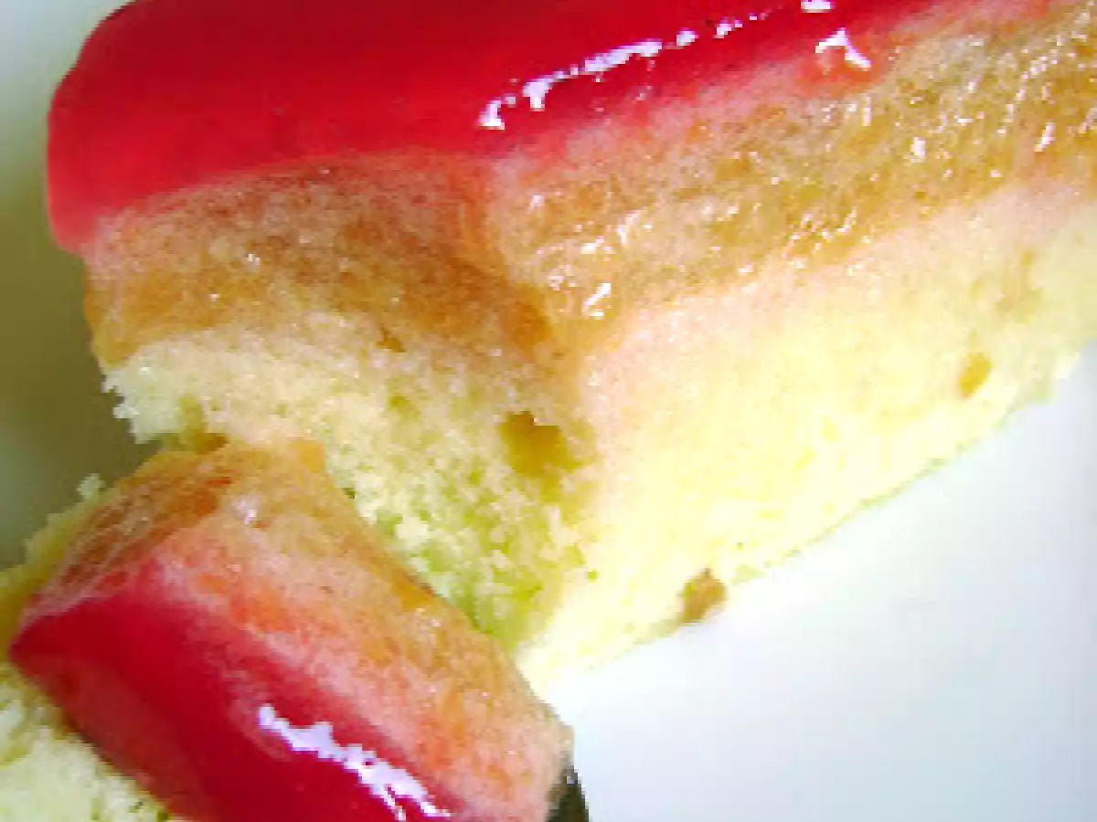 Torta Espuma de Duraznos con Espejo de Grosellas. y Bienvenido Verano!! - foto 12