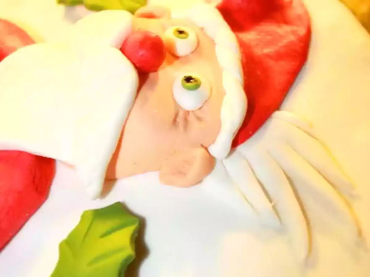 Torta Papá Noel en Fondant de Nubes - foto 5