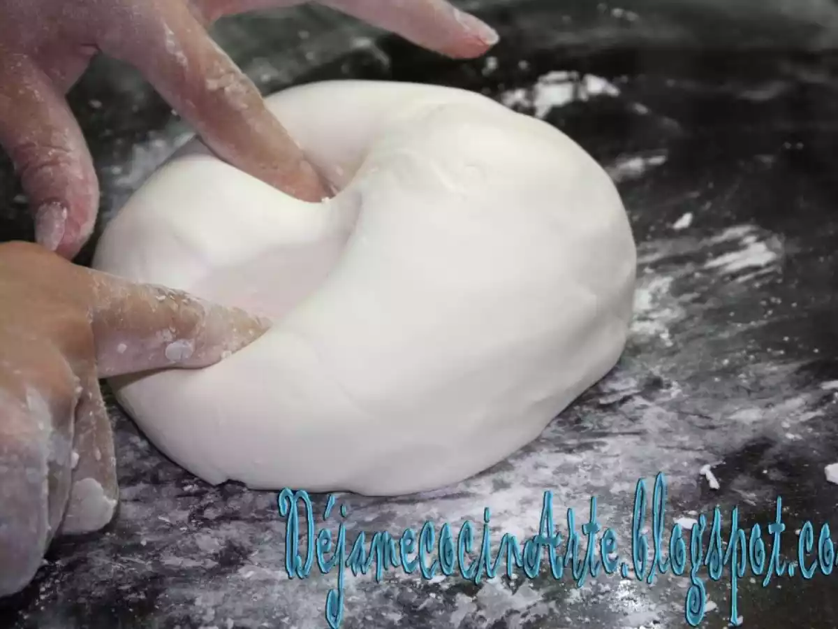 Torta Papá Noel en Fondant de Nubes - foto 6