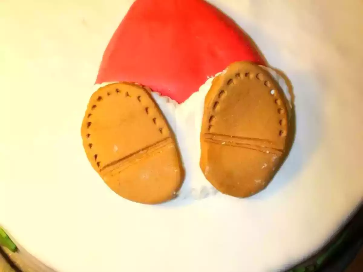 Torta Papá Noel en Fondant de Nubes - foto 10