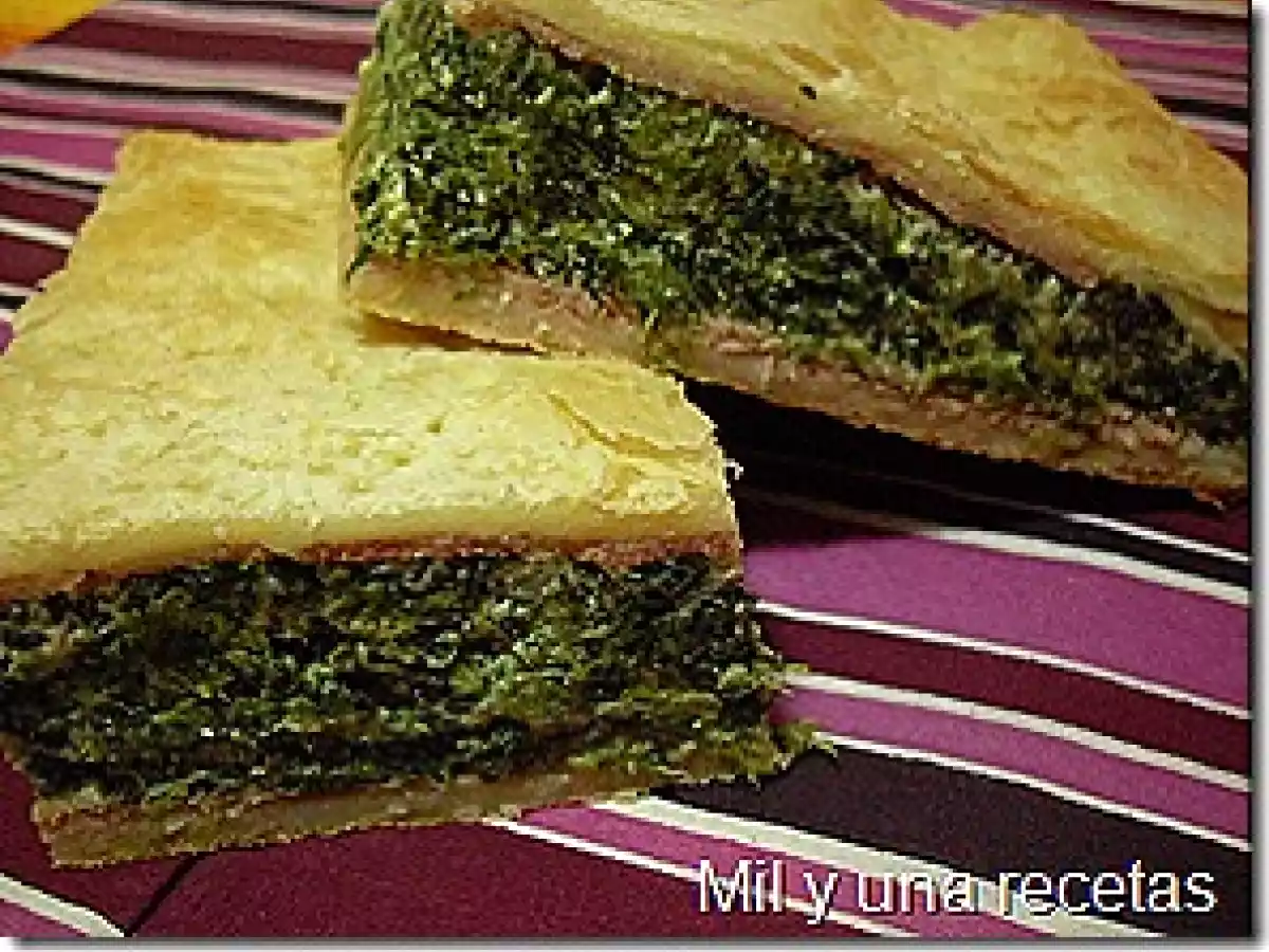 Torta salada de espinacas y requesón