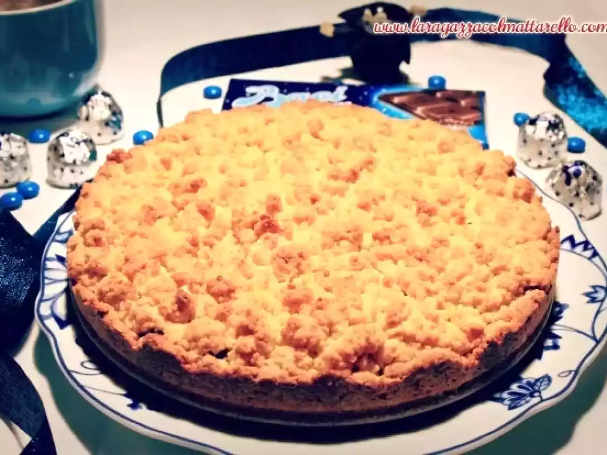 Torta sbriciolata con Nutella y Baci Perugina