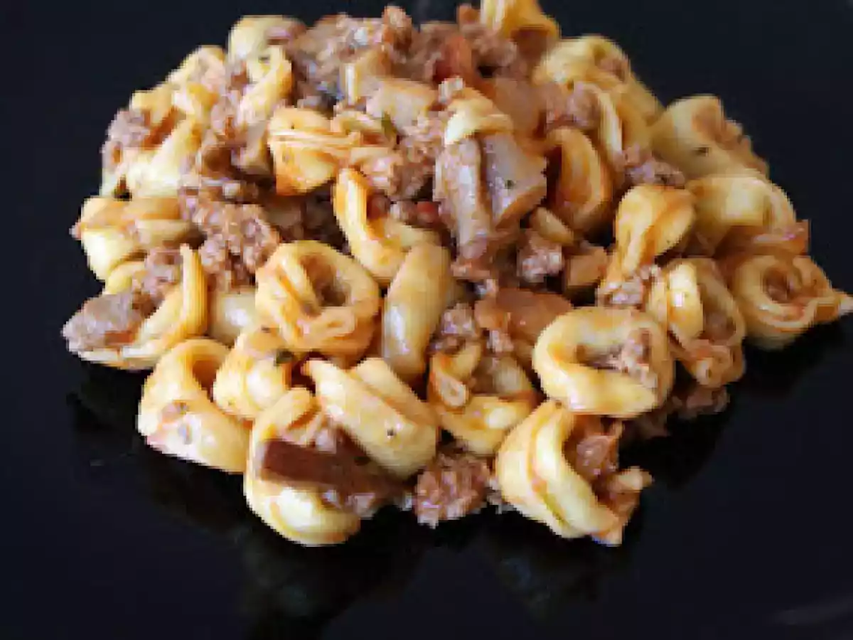 Tortellini con setas