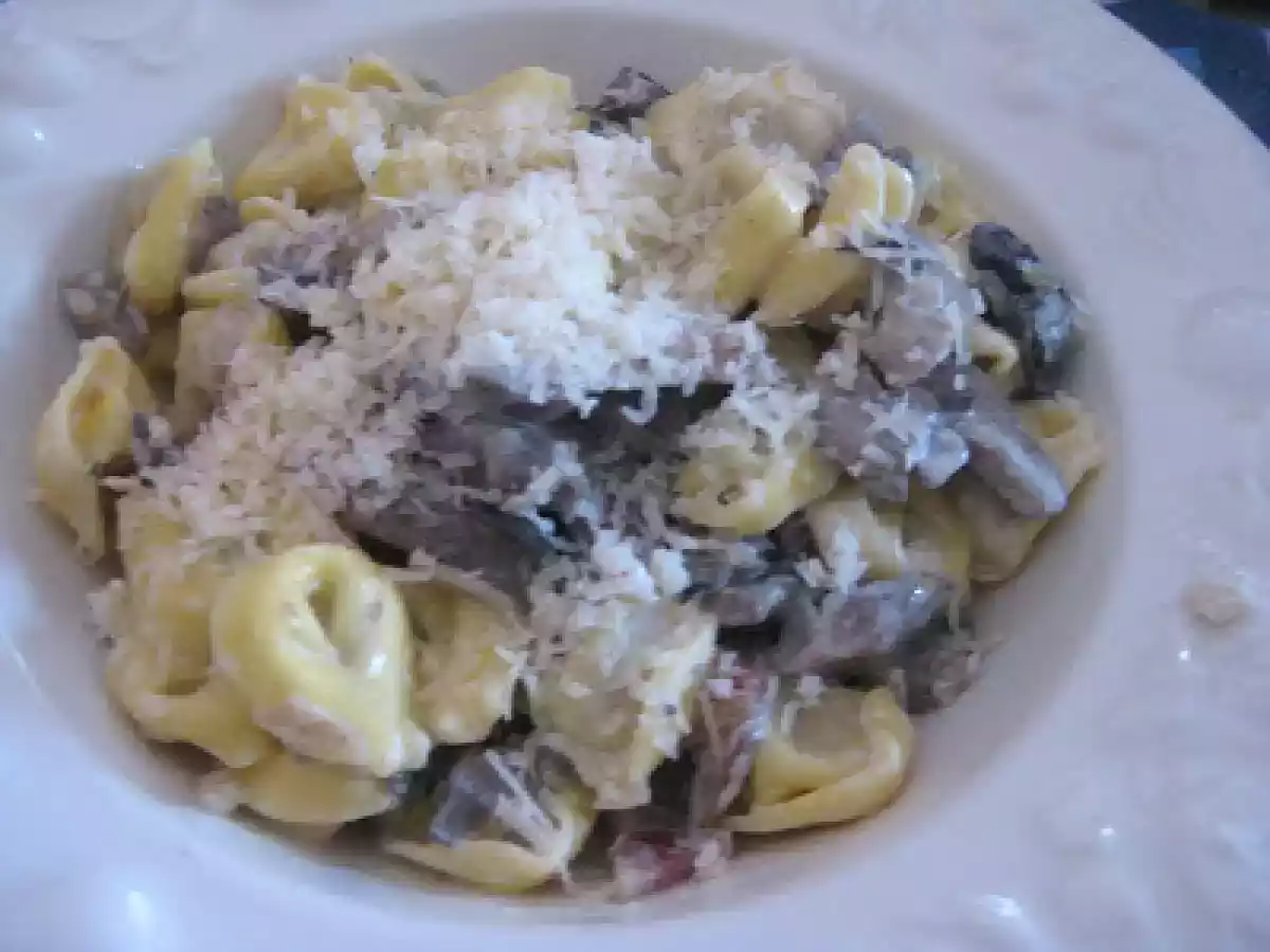 Tortellini con setas