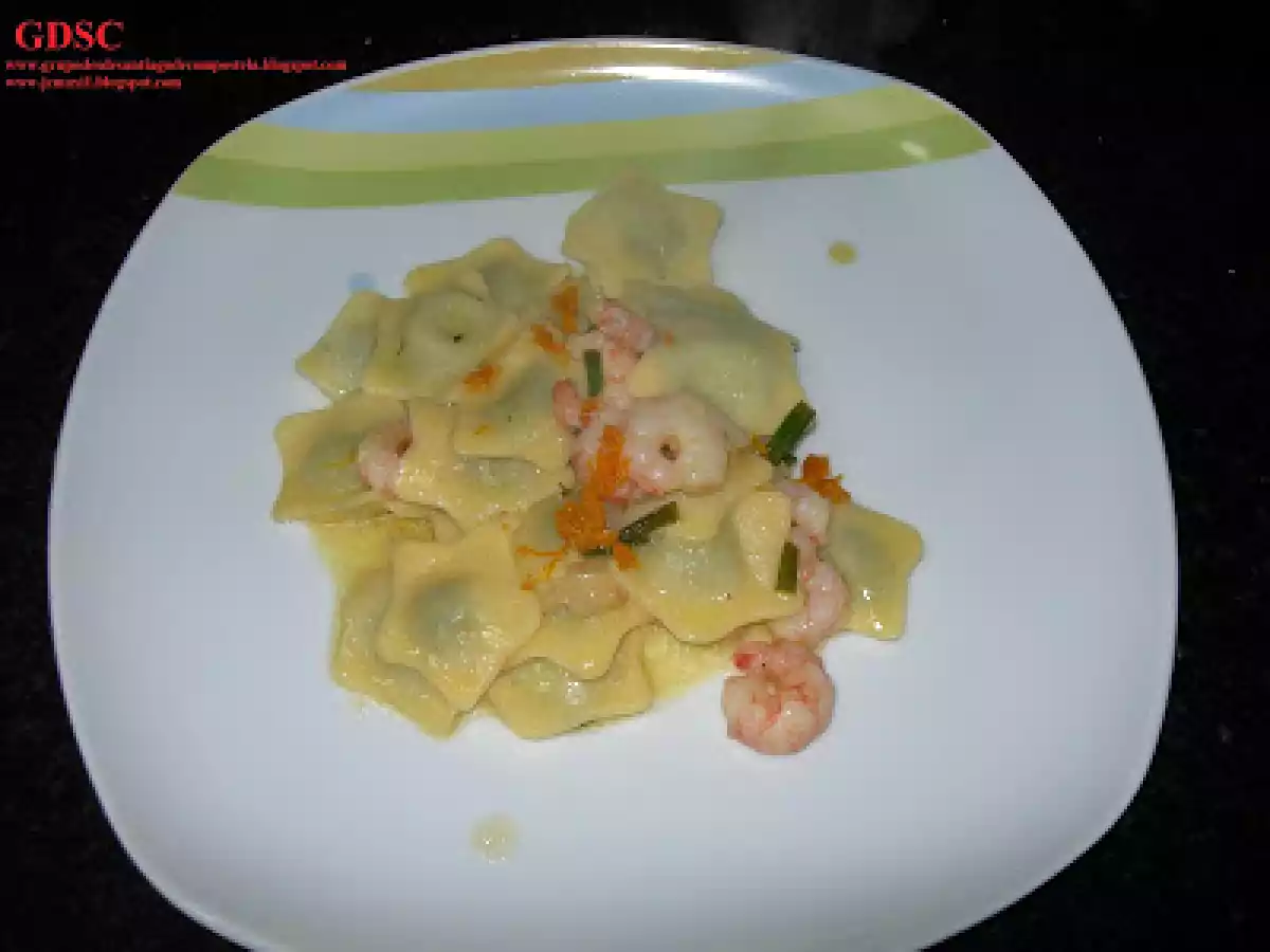 TORTELLINIS CON GAMBAS AL VERMUT - foto 2