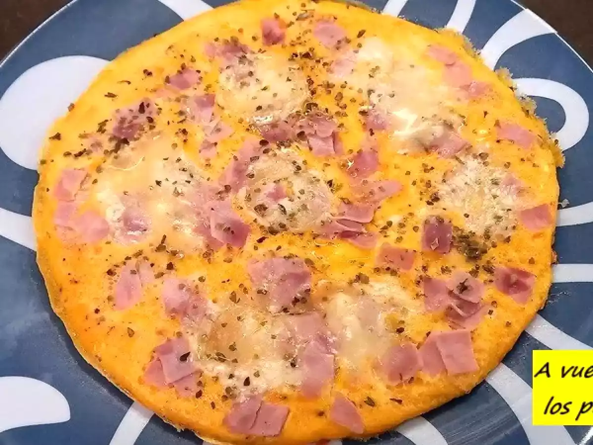 Torti-pizza de jamón y queso - foto 4