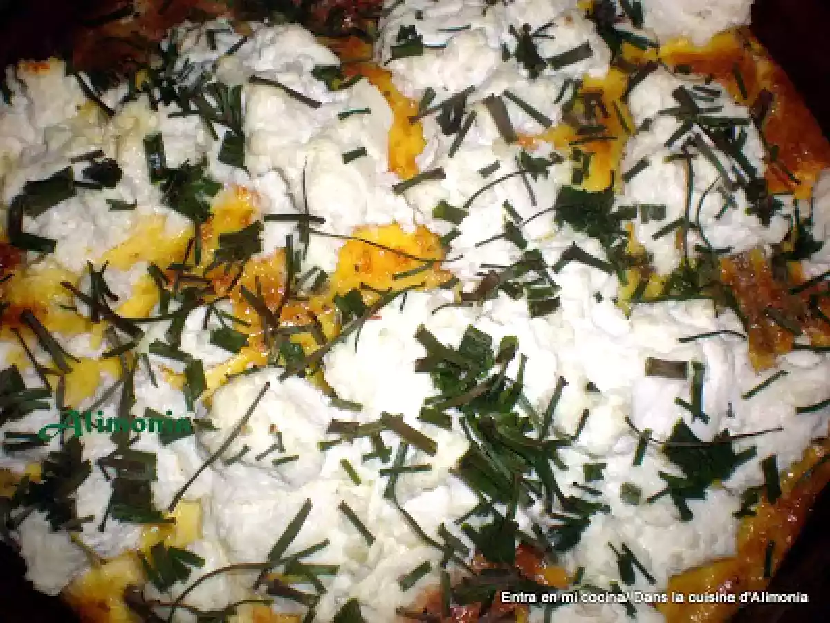 Tortilla al horno judias verdes-requeson/ Omelette soufflée haricots verts-ricotta - foto 2