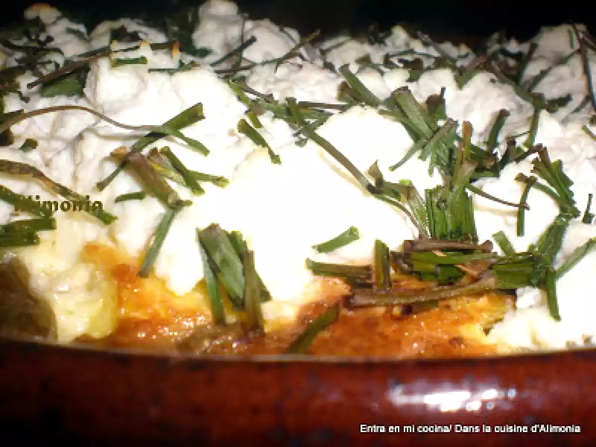 Tortilla al horno judias verdes-requeson/ Omelette soufflée haricots verts-ricotta - foto 4