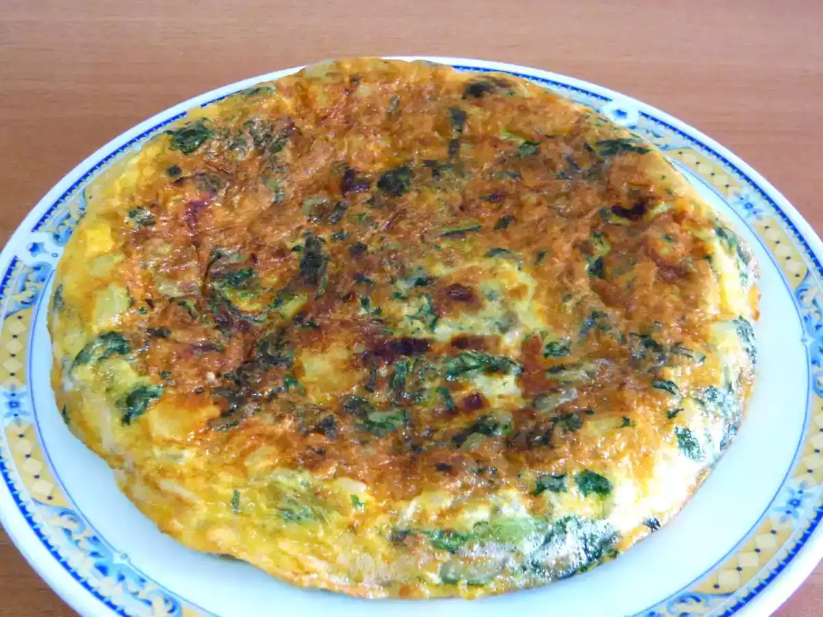 Tortilla de acelgas y patatas