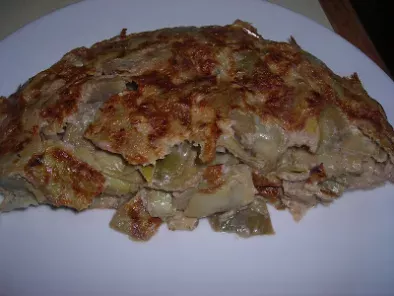Tortilla de alcachofas - foto 2