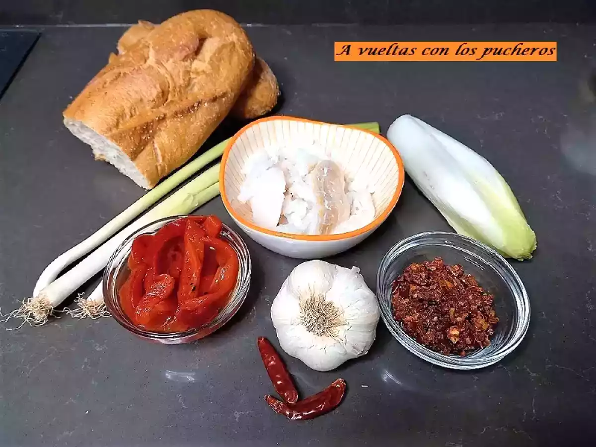 Tortilla de bacalao confitado en bocadillo - foto 3