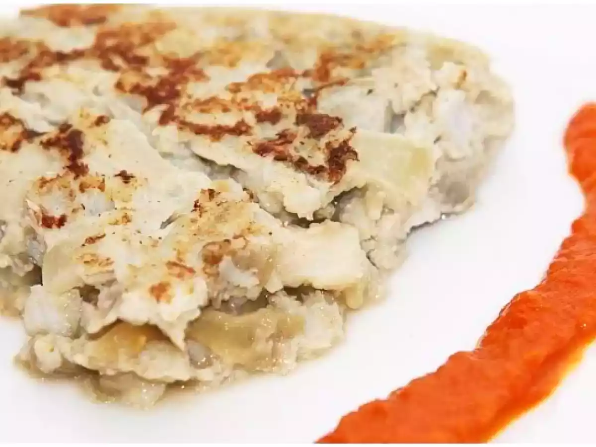 Tortilla de berenjena y bacalao - foto 2