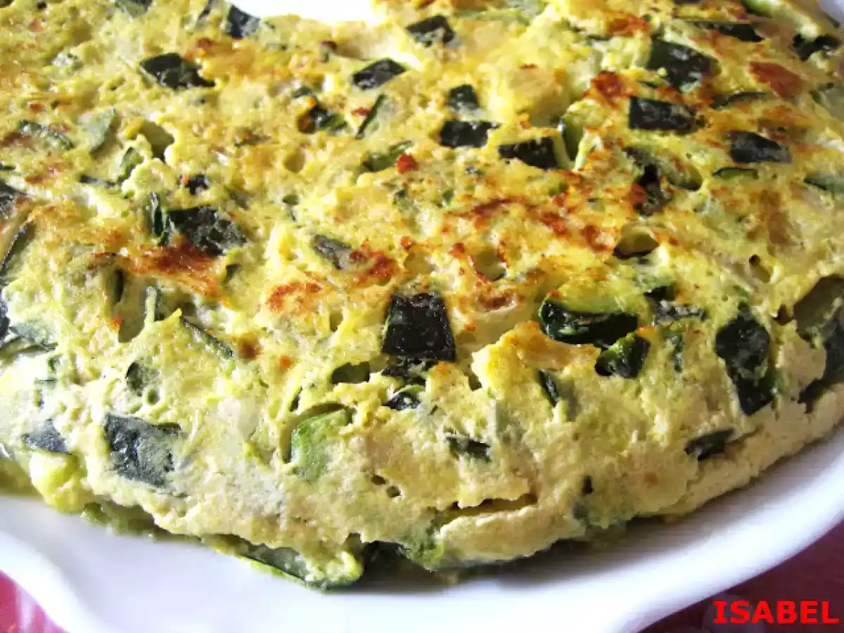 Tortilla de calabacín y jamón