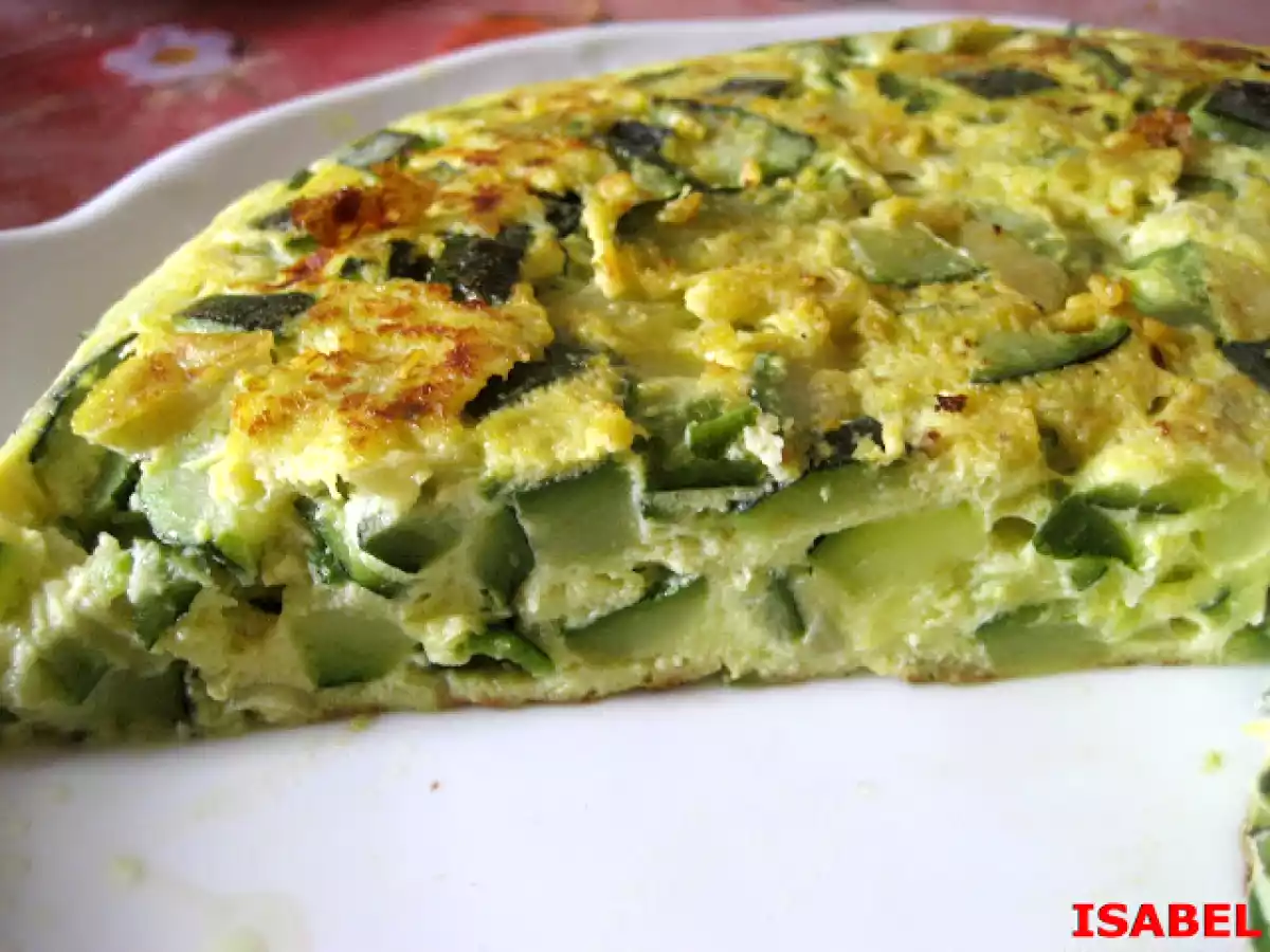 Tortilla de calabacín y jamón - foto 2