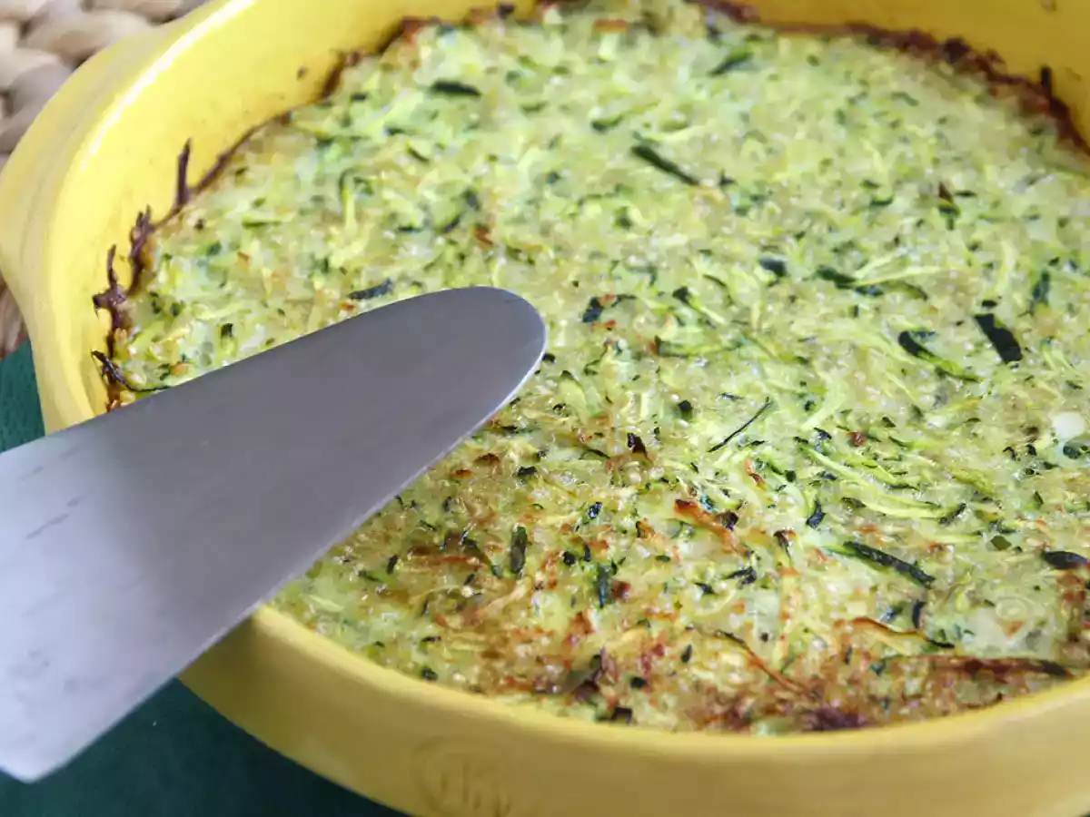 Tortilla de calabacín y quinoa