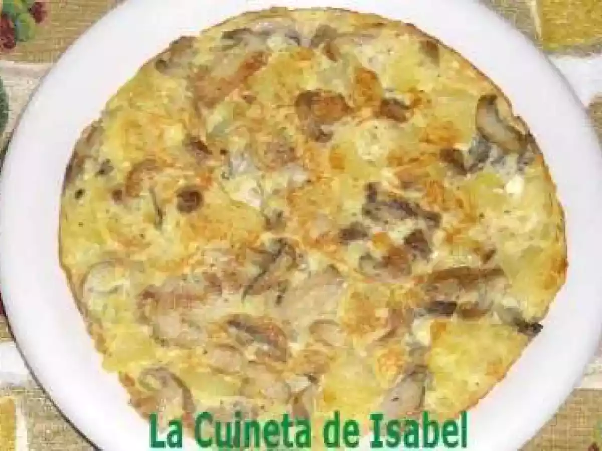 Tortilla de Champiñones al Ajo-Perejil