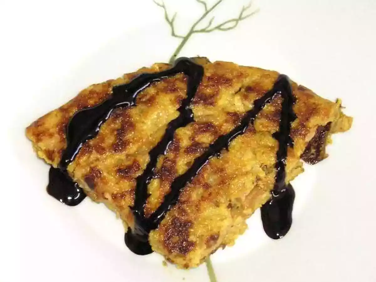 Tortilla de coliflor a la crema de Módena ( sin huevo ) - foto 5